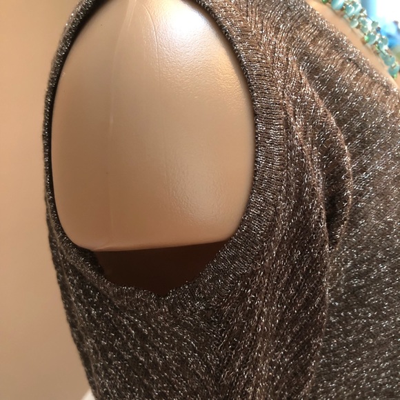 JLO cold shoulder sparkle sweater - Picture 3 of 8